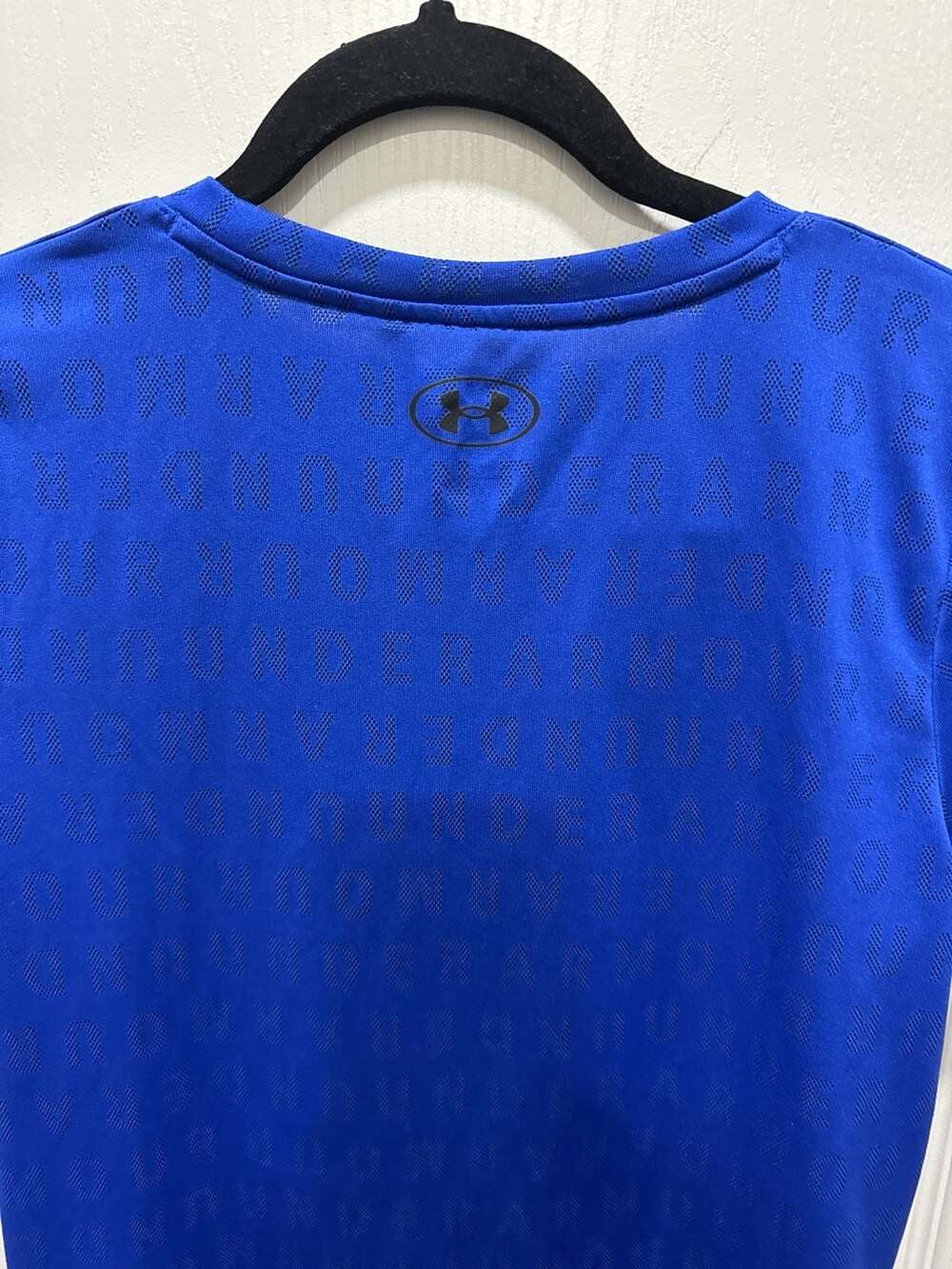 Under Armour Women's Royal Blue Jacquard Logo Tech Short Sleeve T-Shirt Size SM - Picture 7 of 9